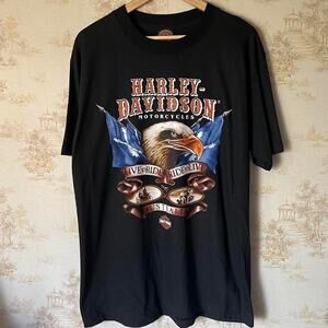 1990s Harley-Davidson T-Shirt | Perth Australia Eagle | Size XL (22x31”)